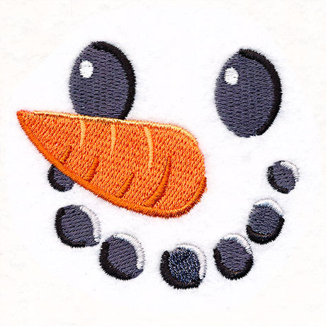 Christmas Snowman Face