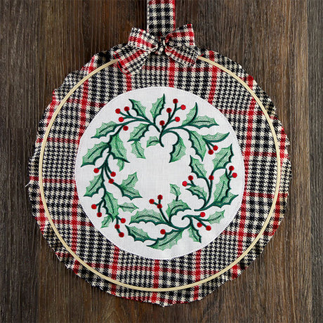 Holiday Holly Wreath