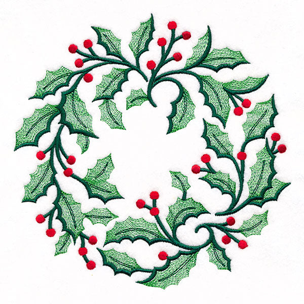 Holiday Holly Wreath