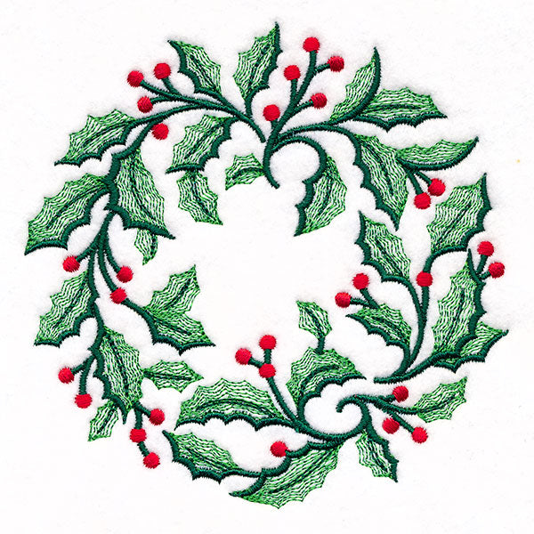Holiday Holly Wreath