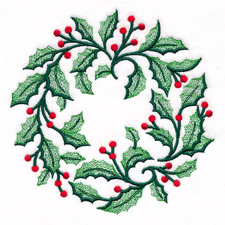 Holiday Holly Wreath