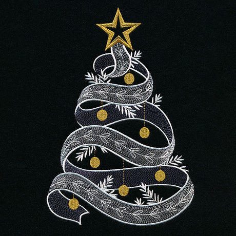 Baubles & Ribbon Christmas Tree