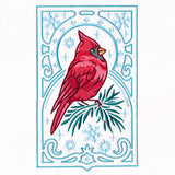 Elegant Winter Bird Panel - Cardinal