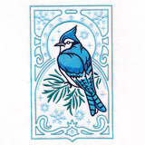Elegant Winter Bird Panel - Blue Jay