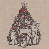 Trim the Christmas Tree North Pole Animals Etching