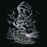 Christmas Train  and Old Saint Nick Scene