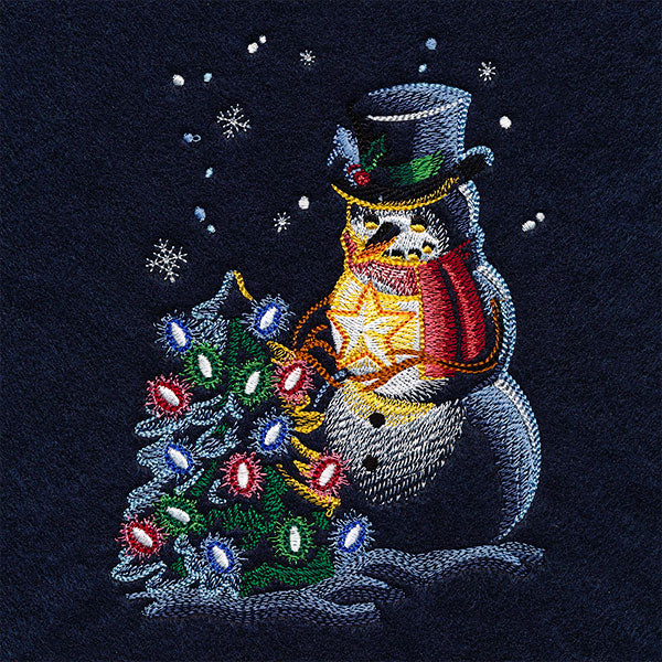 Christmas Light Magic Snowman