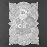 Christmas Cheer Santa Doily (Organza)