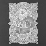 Christmas Cheer Santa Doily (Organza)