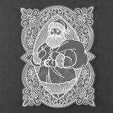 Christmas Cheer Santa Doily (Organza)