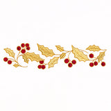 Gilded Holly & Berries Border