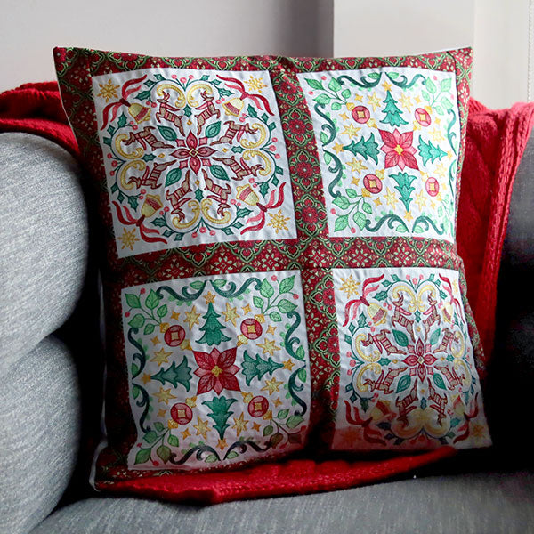 Christmas Kaleidoscope Trees Square