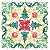 Christmas Kaleidoscope Trees Square
