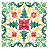 Christmas Kaleidoscope Trees Square