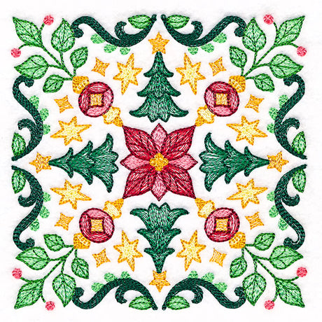 Christmas Kaleidoscope Trees Square
