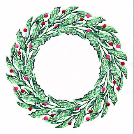 Holly & Berries Christmas Wreath