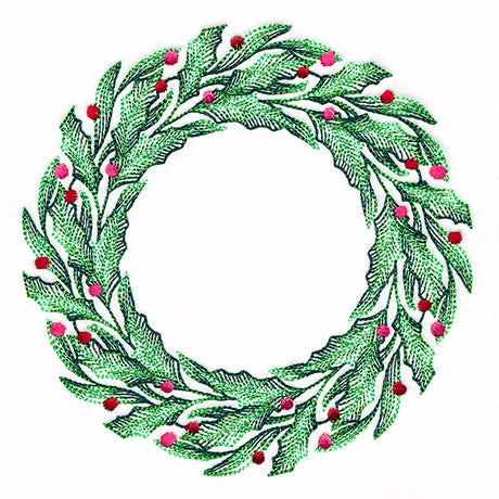 Holly & Berries Christmas Wreath