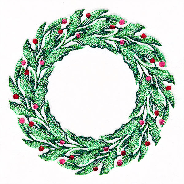 Holly & Berries Christmas Wreath