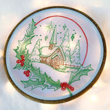 Christmas Holly Church Scene