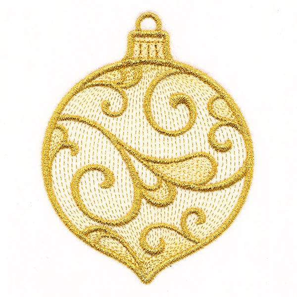 Christmas Contours Ornament 3