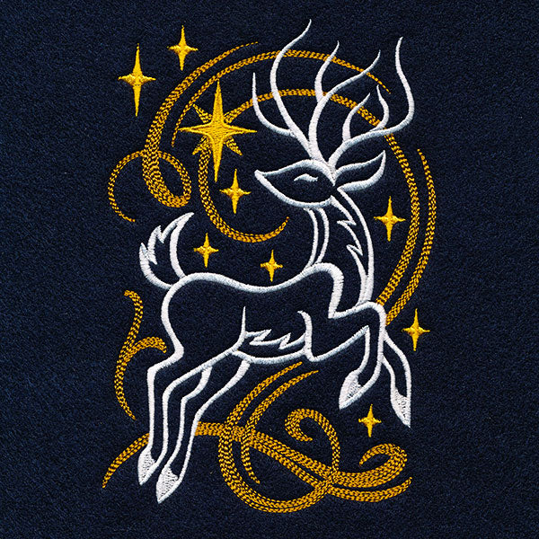 Modern Art Nouveau Reindeer