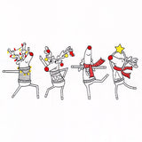 Dance Party Reindeer Border