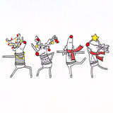 Dance Party Reindeer Border