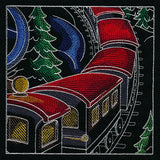Christmas Express Train Scene Panel 4