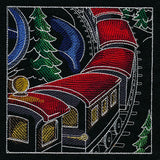 Christmas Express Train Scene Panel 4