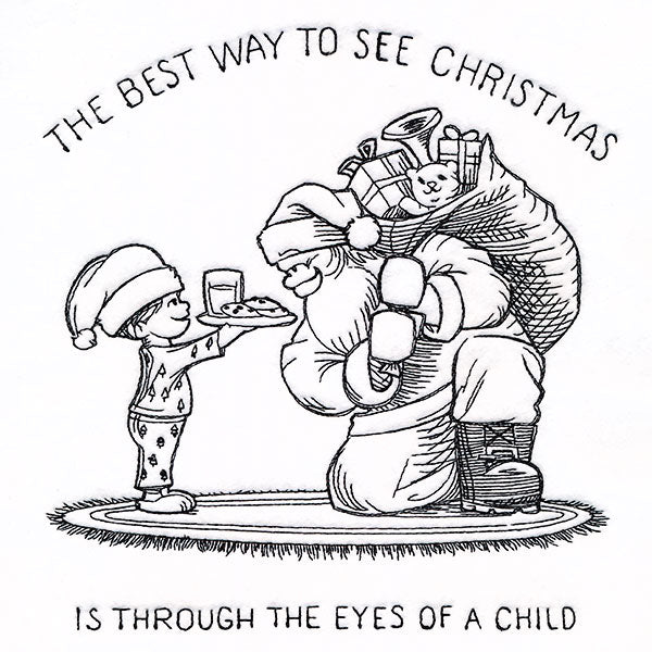 Through the Eyes of a Child Santa Scene