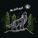 Howling Wolf Santa's Flight Scene