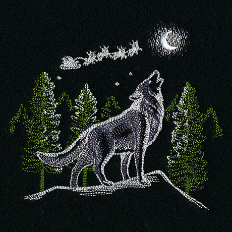 Howling Wolf Santa's Flight Scene