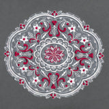 Poinsettias & Holly Doily (Organza)