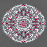 Poinsettias & Holly Doily (Organza)