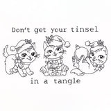 Don't Get Your Tinsel Tangle Cats