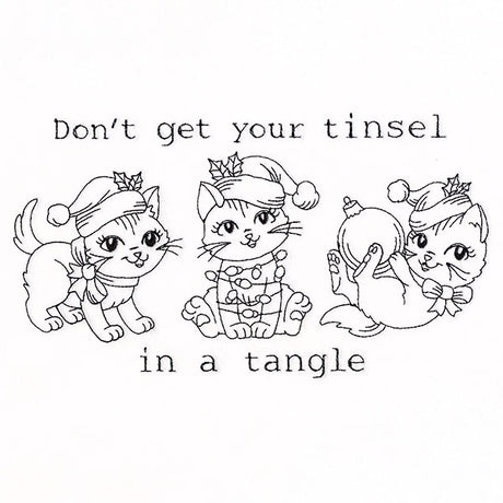 Don't Get Your Tinsel Tangle Cats