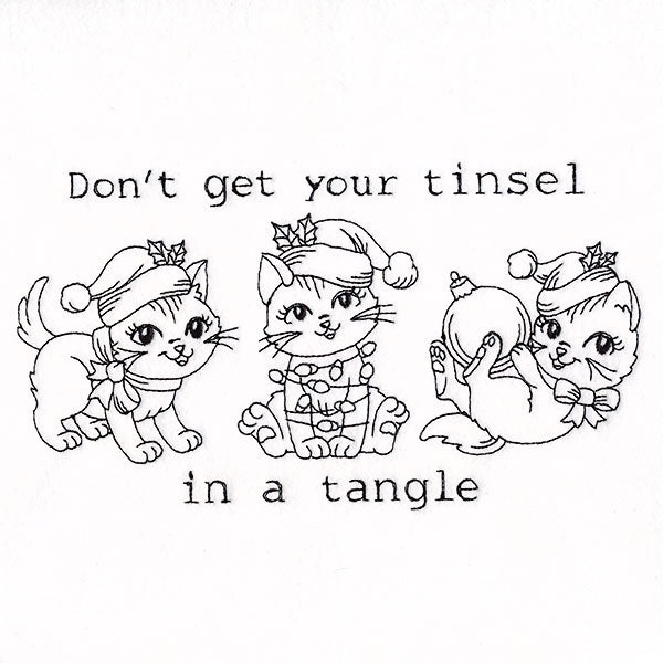 Don't Get Your Tinsel Tangle Cats