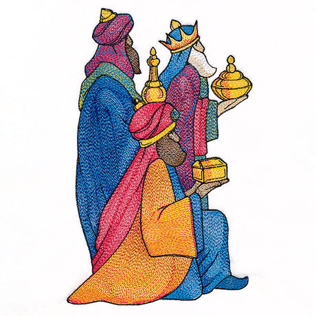 Color Theory Christmas Wisemen