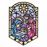 The Holy Family in Stained Glass