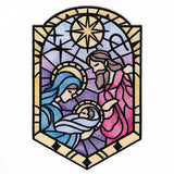 The Holy Family in Stained Glass