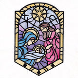 The Holy Family in Stained Glass