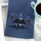 Moonlit Christmas Manger Scene