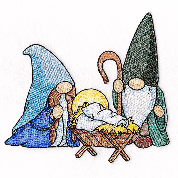 Christmas Gnome Gnativity Scene