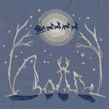 North Pole Animals and Santa's Flight Christmas Eve Scene