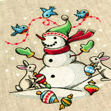 Winter Snowman and Friends