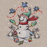 Winter Snowman and Friends