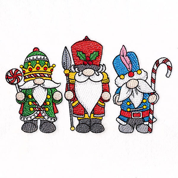 Christmas Nutcracker Gnomes Trio