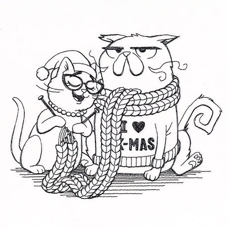 Mr. & Mrs. Holiday Cat
