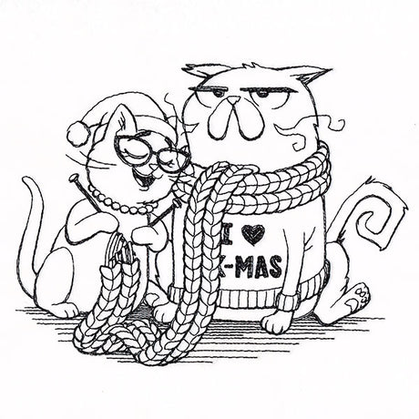 Mr. & Mrs. Holiday Cat