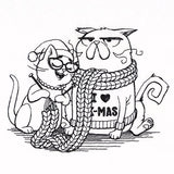 Mr. & Mrs. Holiday Cat